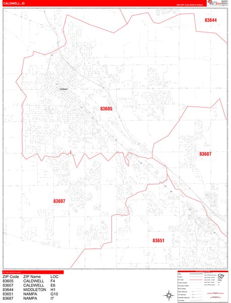 caldwell zip code idaho