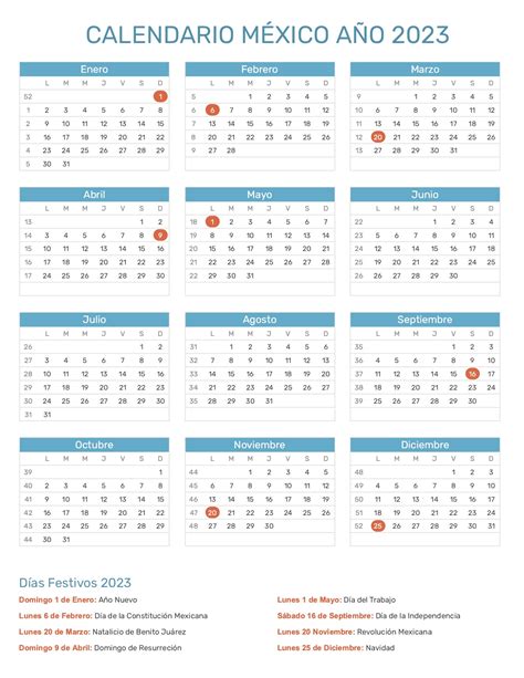 Calendario 2023 en español: días festivos, feriados y eventos
