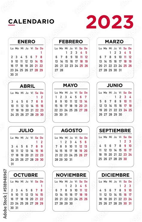 Calendario 2023 en Español: Descarga Gratis tu Agenda Digital