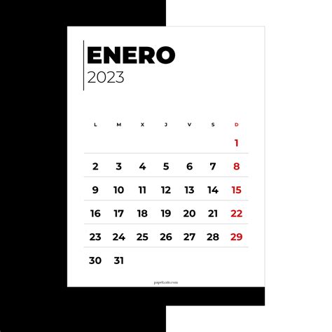 Calendario de enero 2023: Planifica tu mes con precisión