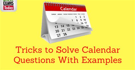 Calendars Questions Tricks Problems And Solutions Byjuu0027s Calendar And Clock Questions - Calendar And Clock Questions