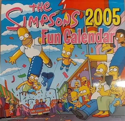 calendrier simpson 2005