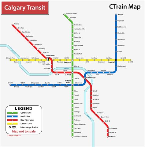 Calgary Train Map