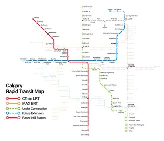 Calgary Transit Map