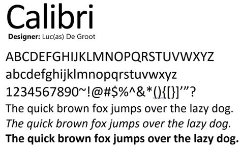 Calibri Serif
