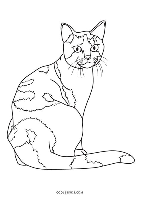 Calico Cat Coloring Page Greatestcoloringbook Com Calico Cat Coloring Pages - Calico Cat Coloring Pages