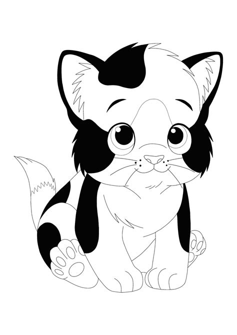 Calico Cat Coloring Pages   Calico Cat Wikipedia - Calico Cat Coloring Pages