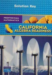 california algebra readiness answer key workbook