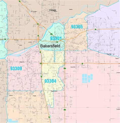california bakersfield zip code