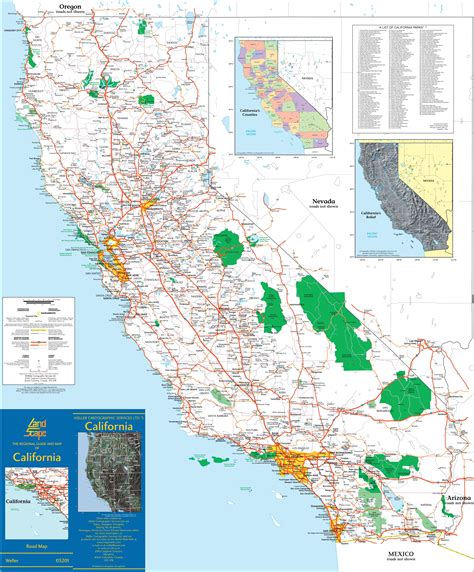 california cities map