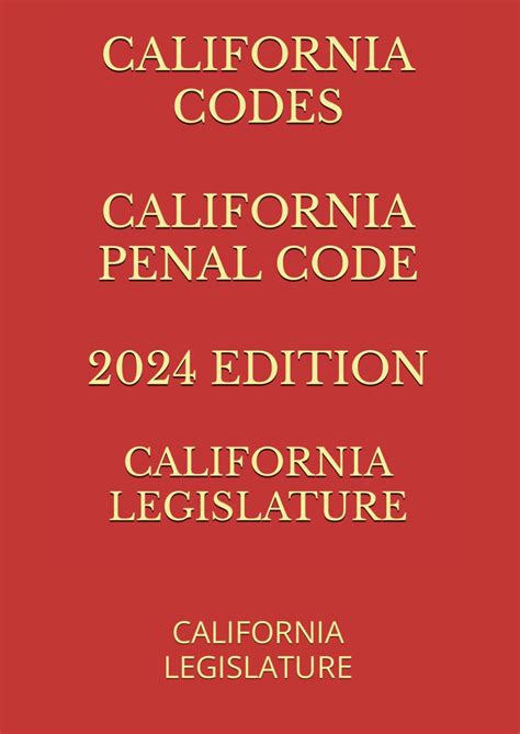 california codes penal code