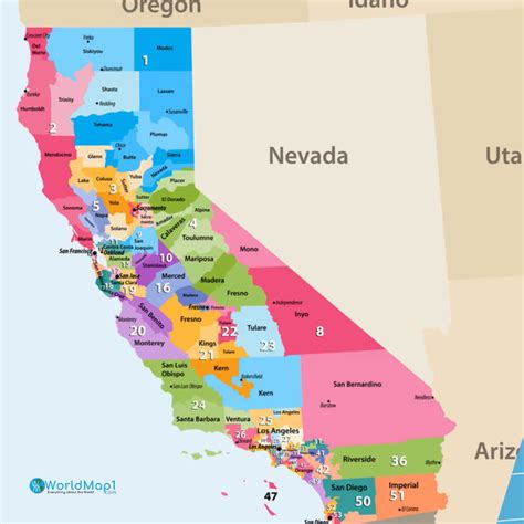 california county map