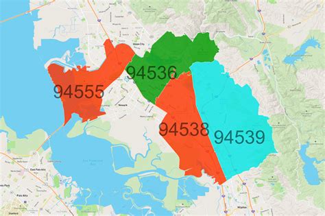 california fremont zip code