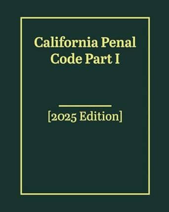 california penal code