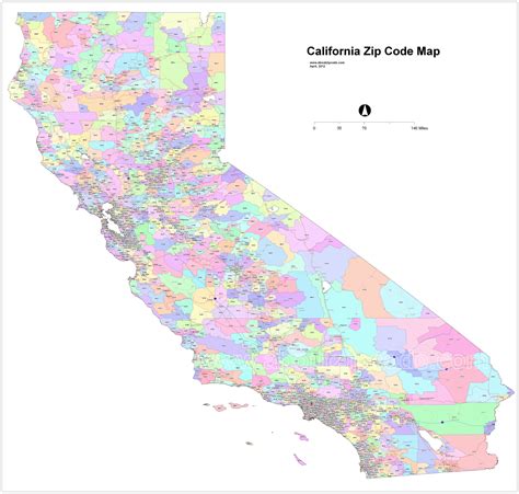 california postal code map