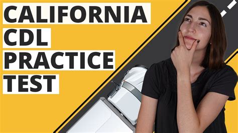 California Practice Test For Cdl Study Guide