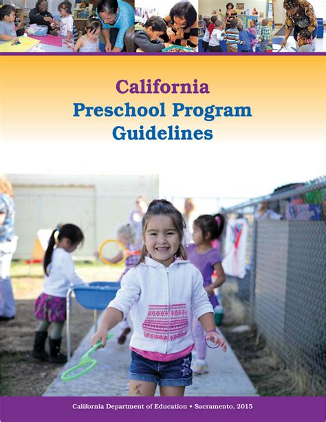California Preschool Program Guidelines