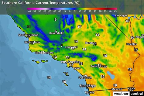 california temp