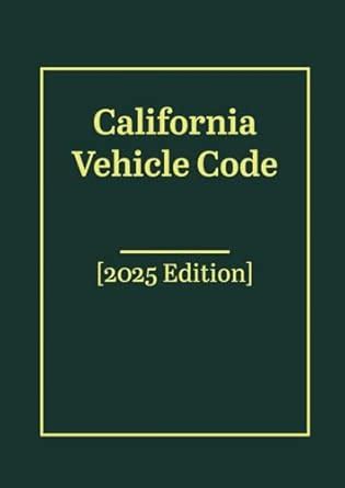 california vehicle code