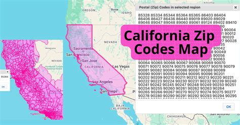 california zip code list