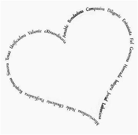 Caligrama De Corazon