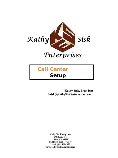 Call Center Setup Proposal Home Kse