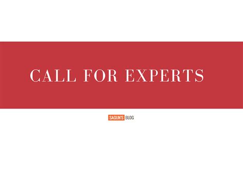 Call For Experts Who Technical Advisory Group On Science Body Part - Science Body Part