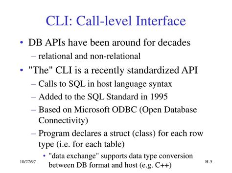 Call Level Interface
