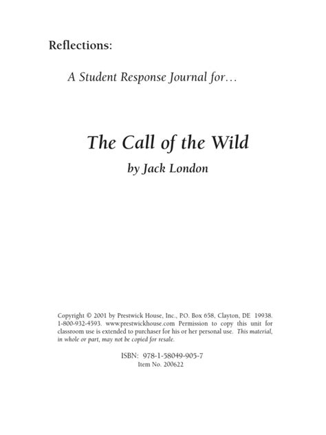 Call Of Wild Pdf