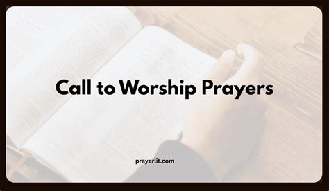 call to worship prayer examples