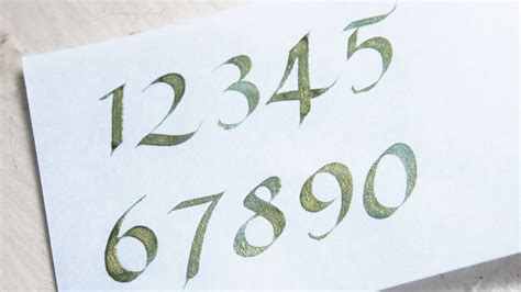 Calligraphy Numbers Etsy Calligraphy Numbers 110 - Calligraphy Numbers 110