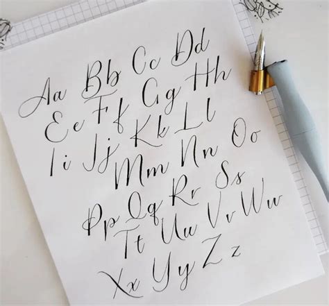 Calligraphy Of Alphabet