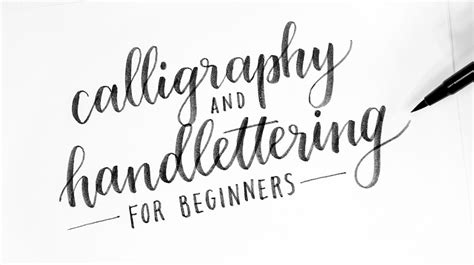 calligraphy writing tutorial for beginners Hand Lettering For Beginners