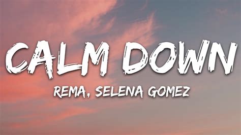 Calm Down Lyrics