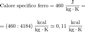 Calore Specifico Ferro