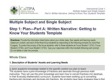 Caltpa Cycle 1 Example