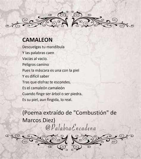 camaleon poemas