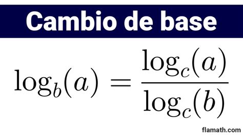 Cambio De Base Logaritmo