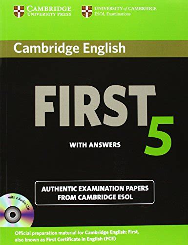 Cambridge English First 5 Selfstudy Pack Students Book With Answers And Audio Cds 