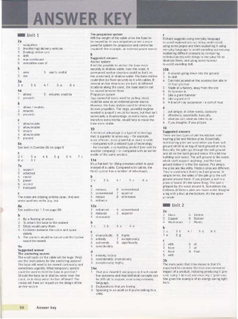 Cambridge English For Engineering Answer Key