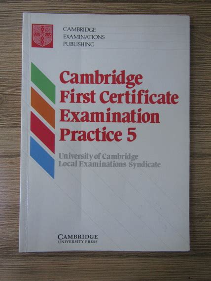 Cambridge First Certificate Examination Practice 1 Students Book