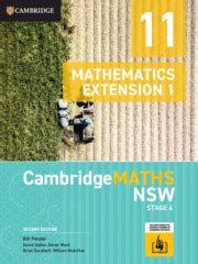 Cambridge Maths Extension 1 Worked Solutions