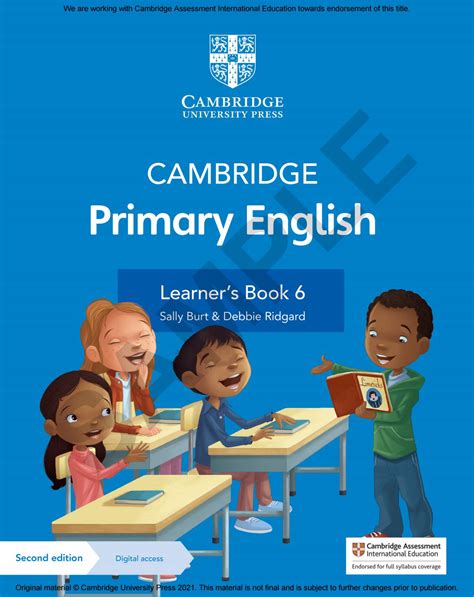 Cambridge Primary English Workbook 6 With Digital Access Workbook Plus Grade 6 Answers - Workbook Plus Grade 6 Answers