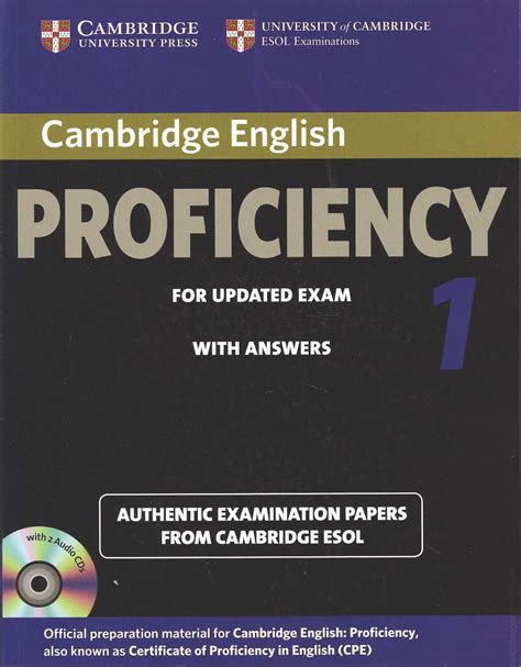 Read Cambridge Certificate Of Proficiency In English 1 Students Book With Answers Examination Papers From The University Of Cambridge Local Examinations Syndicate Cpe Practice Tests 