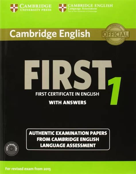 Download Cambridge First Certificate In English 4 For Updated Exam Students Book With Answers Official Examination Papers From University Of Cambridge Esol Examinations Fce Practice Tests 