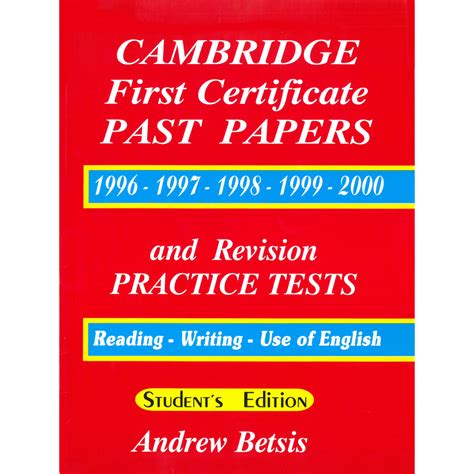 Read Online Cambridge First Certificate Past Papers 