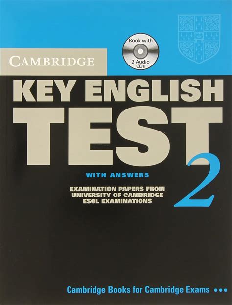 Read Cambridge Key English Test 2 Self Study Pack Examination Papers From The University Of Cambridge Esol Examinations Ket Practice Tests 