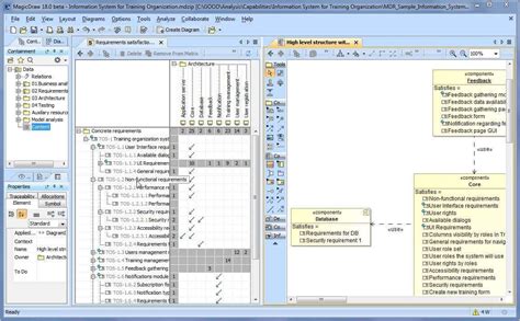 Cameo Requirements Interface