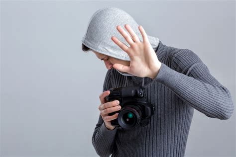 camera shy