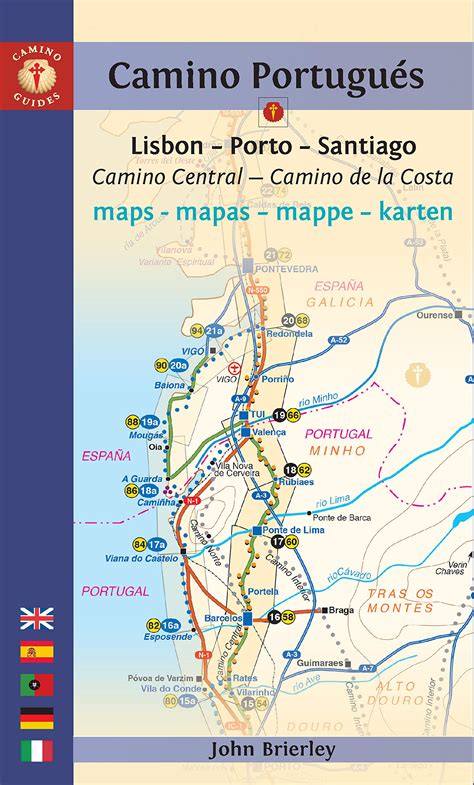 Read Online Camino Guide Portugues Maps Lisbon Porto Santiago Camino Central Camino De La Costa 